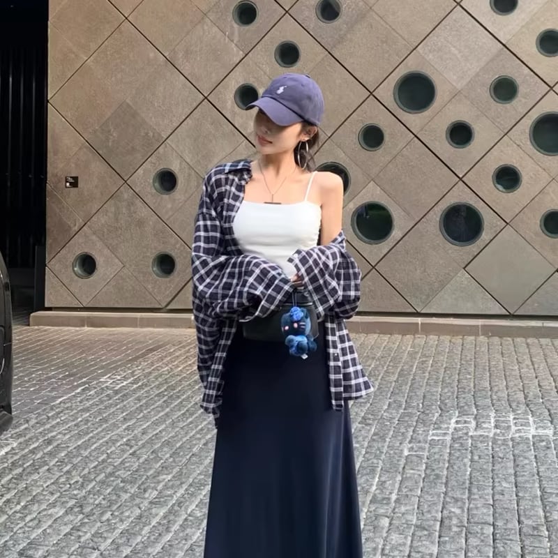 【tops】チェック柄シャツ Q8266