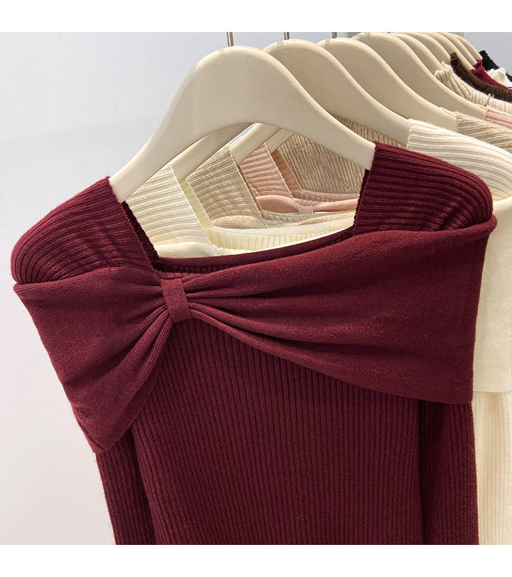 【tops】ニットトップス　M27565