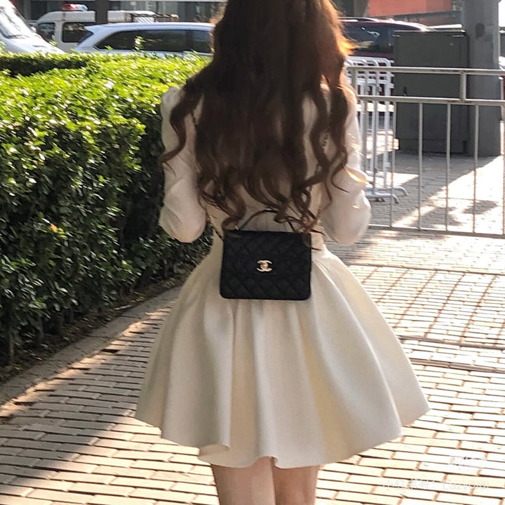 【dress】リボンベルトロングワンピース＆ミニワンピース　N3347