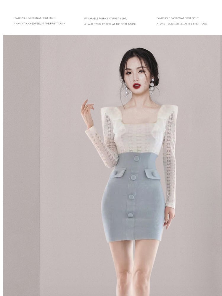 【dress】知的で品の良い♡エレガントデートワンピース　M17609