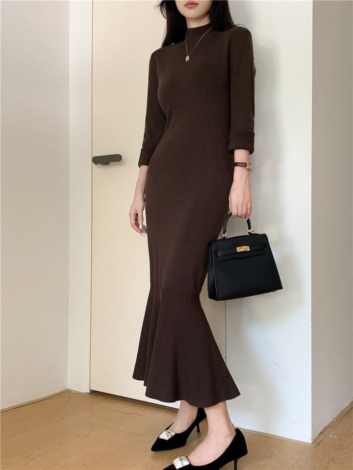 【dress】マーメイドニットワンピース　M26996
