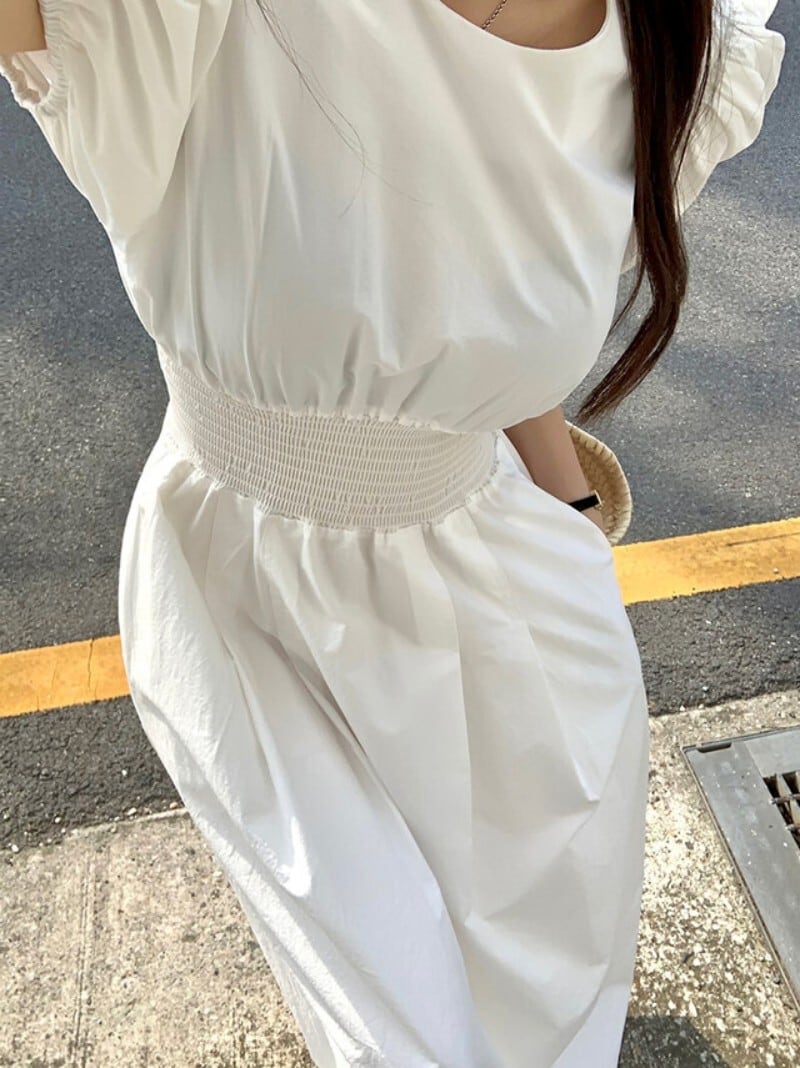 【dress】パフスリーブワンピース　M23882