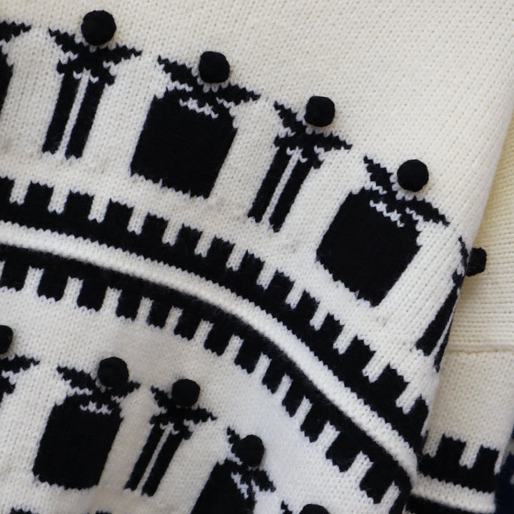【tops】クルーネックニットセーター　M18342