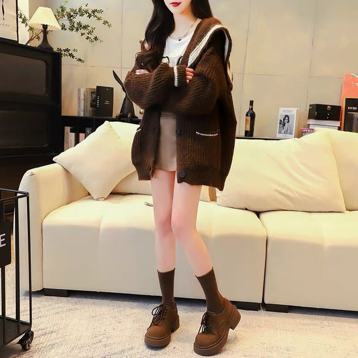 【outer】ニットカーデ　M19325