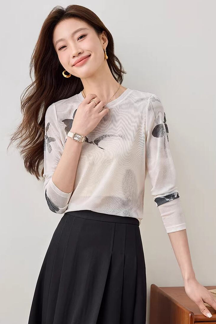 【tops】透け感トップス Q8230