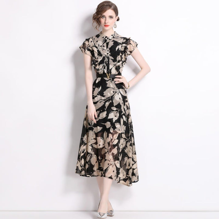【dress】プリントワンピース　M25063
