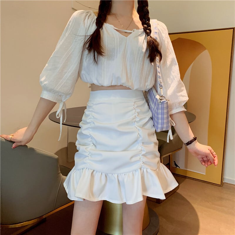 【bottoms】フリルスカート　M24467