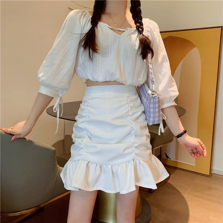 【bottoms】フリルスカート　M24467