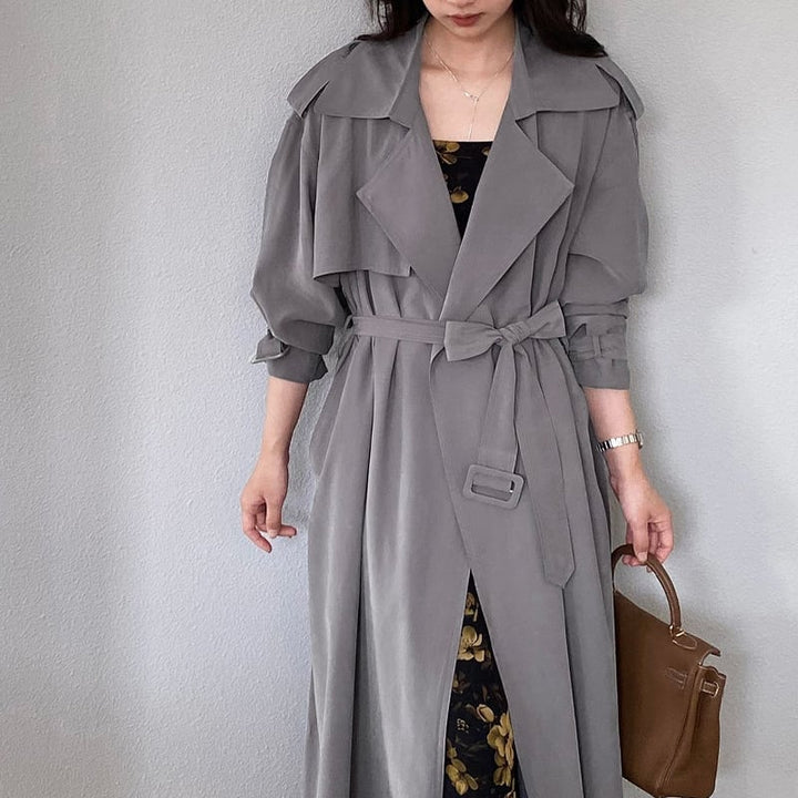 【outer】ロングトレンチコート Q8280