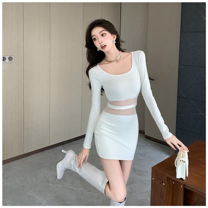 【dress】チュールドッキングワンピース　M27671