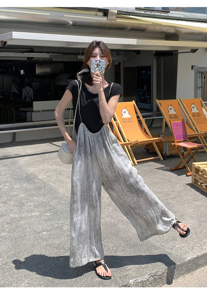 【set】Tシャツ×ワイドパンツセット　M24384