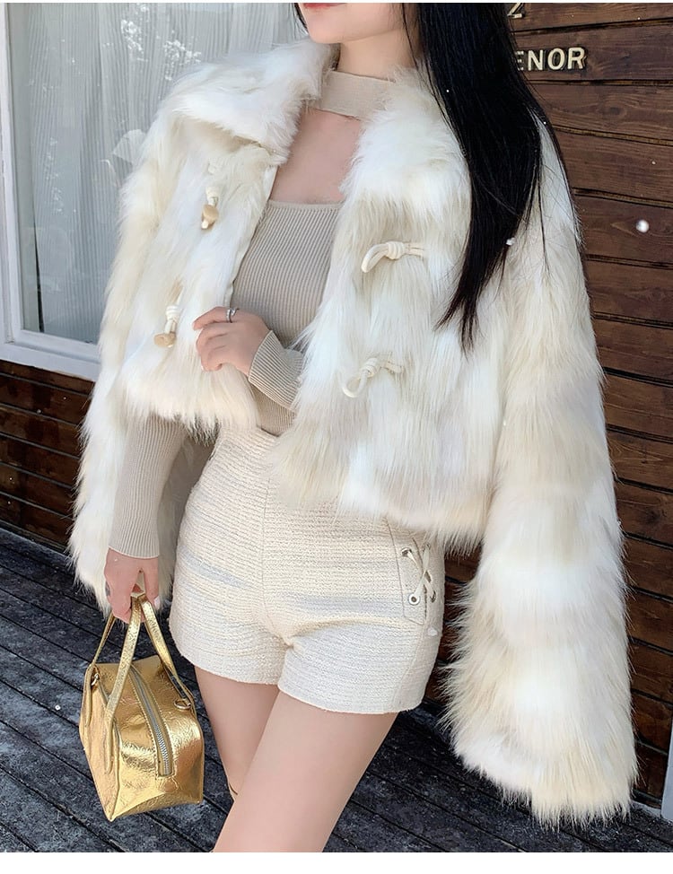 【outer】ファーショートコート　M27342