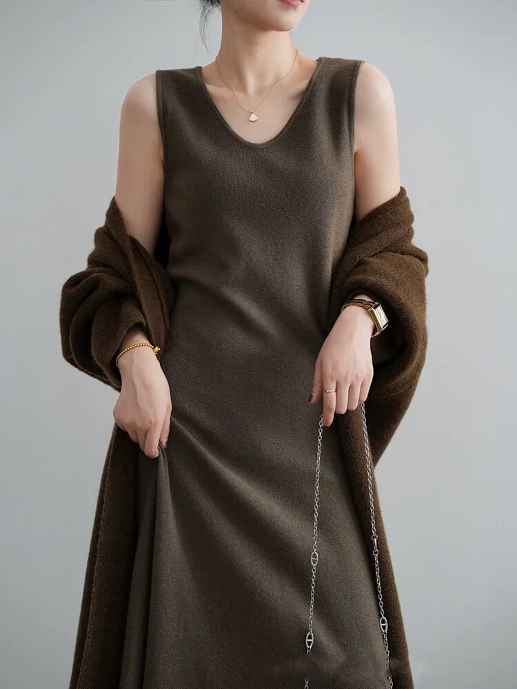 【dress】ベストニットワンピース　M26795