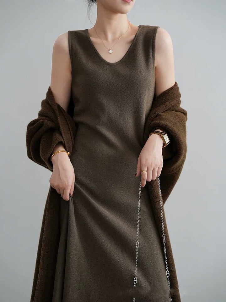 【dress】ベストニットワンピース　M26795