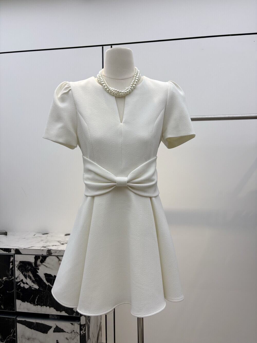 【dress】リボンミニワンピース　N3591