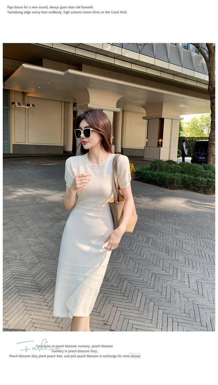 【dress】薄手ニットワンピース　M29747