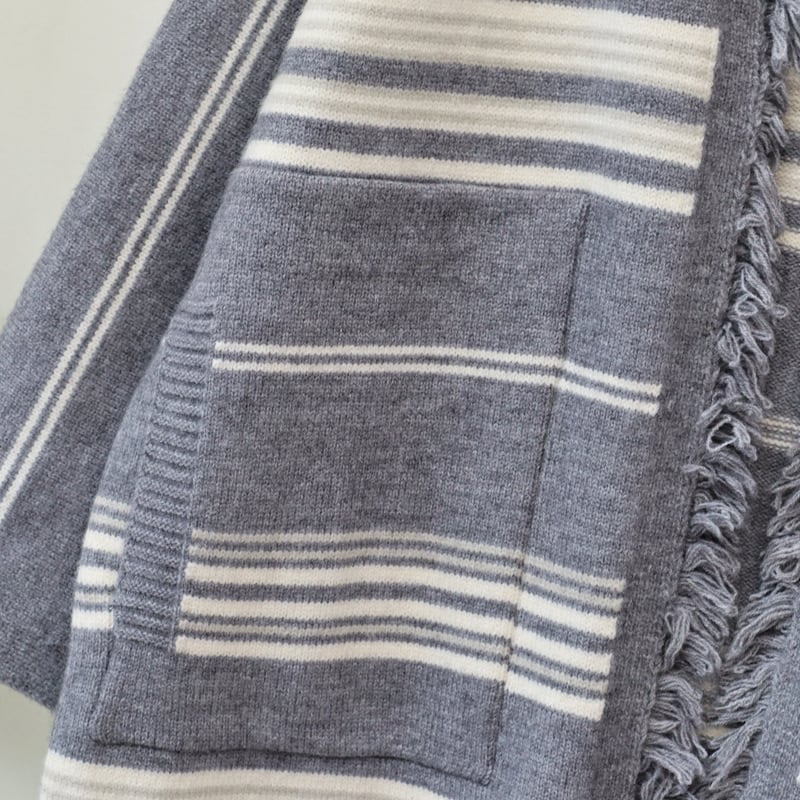 【outer】ロング丈ニットカーデ　M26597