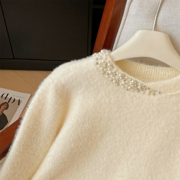 【tops】パールニットセーター　M29173
