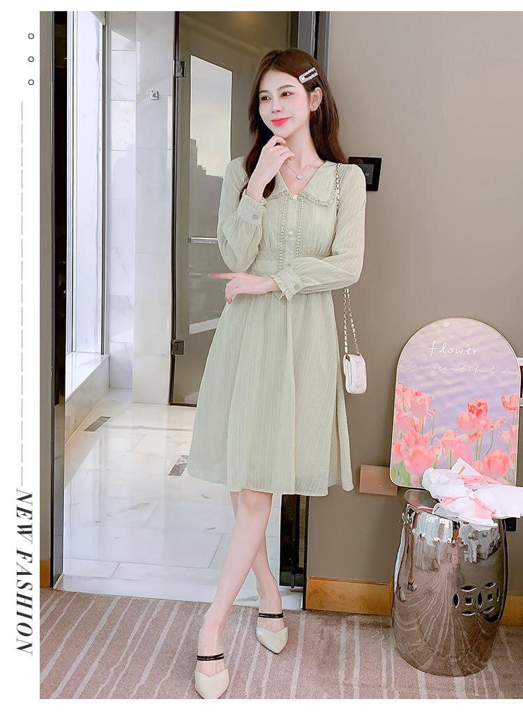 【dress】気質満点大人可愛いスウィートデートワンピース　M17644