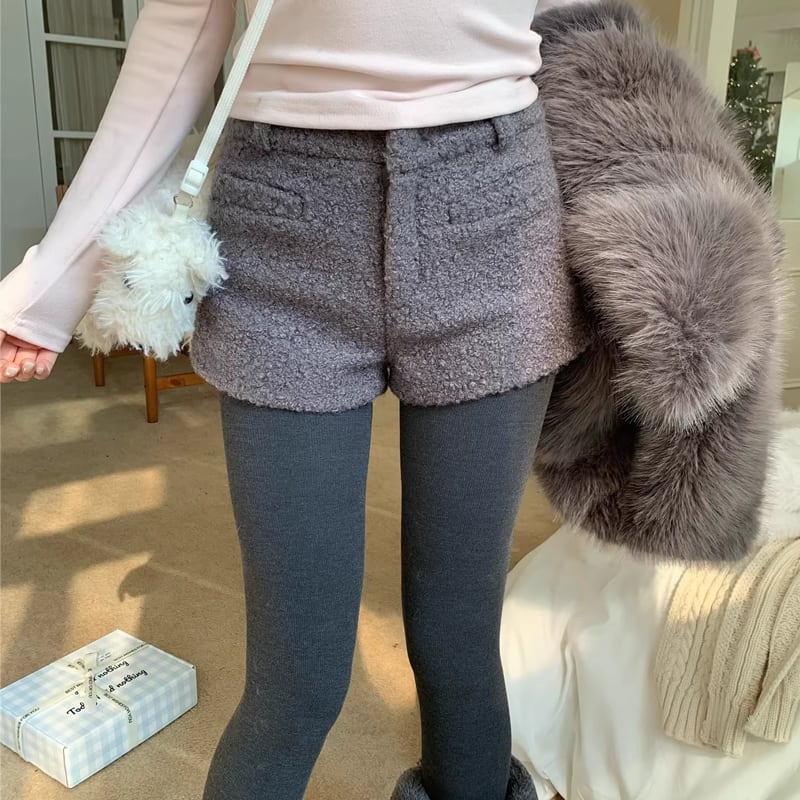 【bottoms】ラシャショートパンツ Q7797