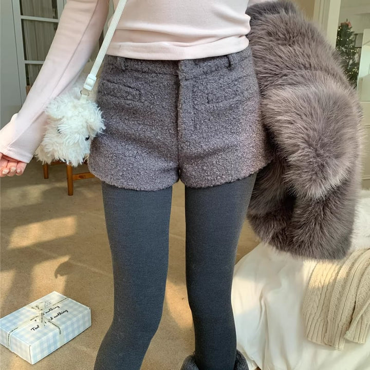 【bottoms】ラシャショートパンツ Q7797