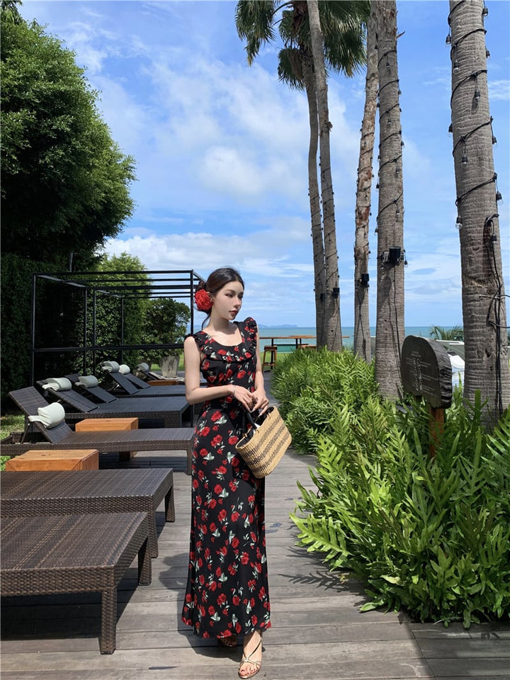 【dress】花柄ワンピース　M24907