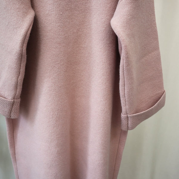 【outer】ロング丈ボタンデザインニットカーデ　M18191