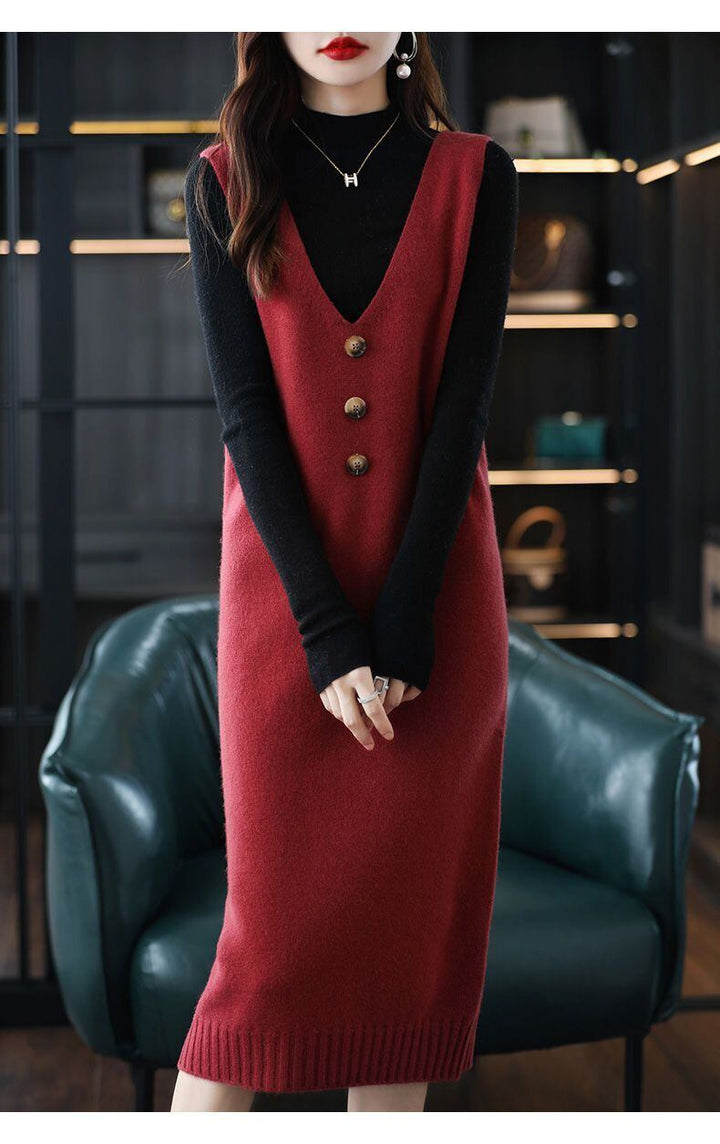 【dress】Ｖネックベストワンピース 　N2238