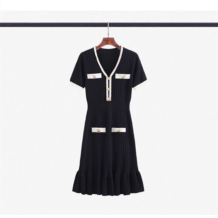 【dress】薄手ニットワンピース　M29749
