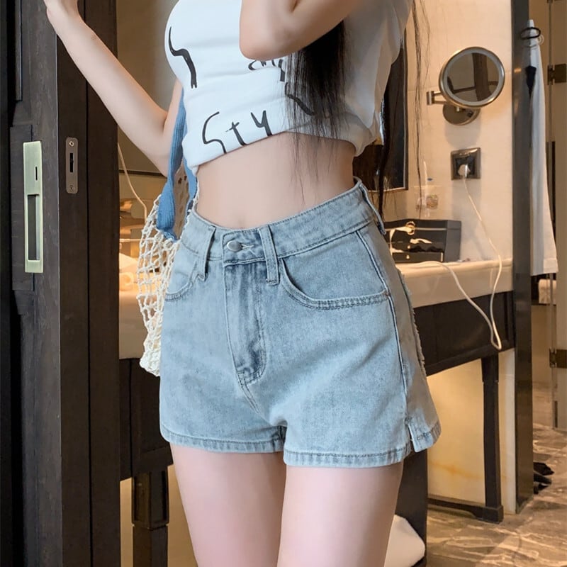【bottoms】デニムショートパンツ　M29968