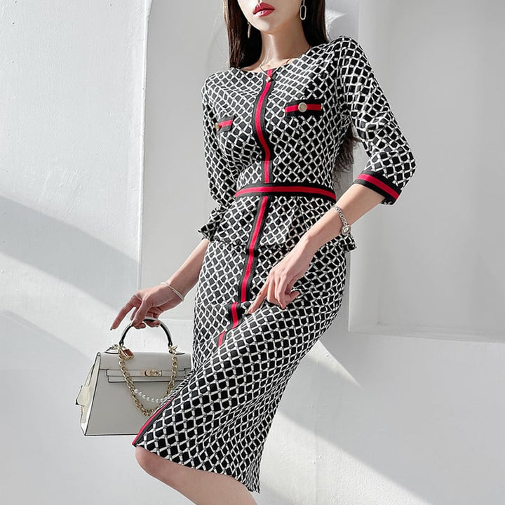 【dress】プリントワンピース　M24908
