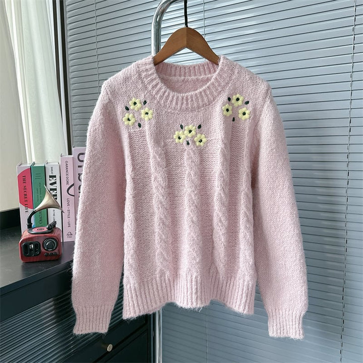 【tops】クルーネックニットセーター　M26773