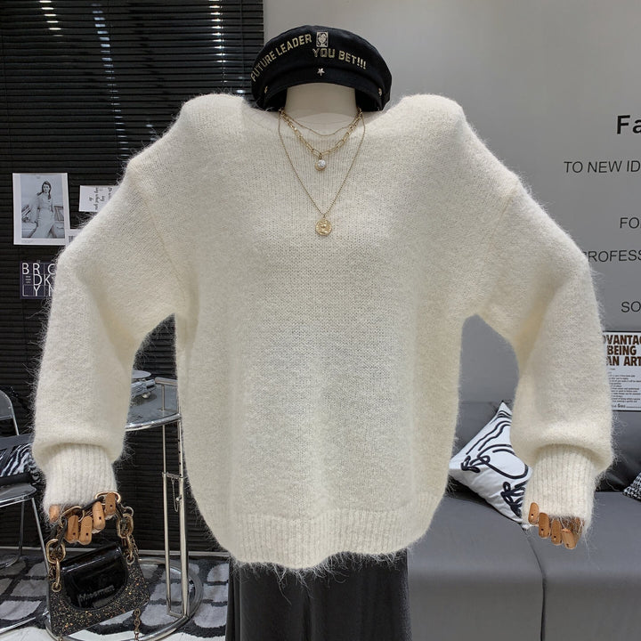 【tops】バックリボンニットトップス　N2775