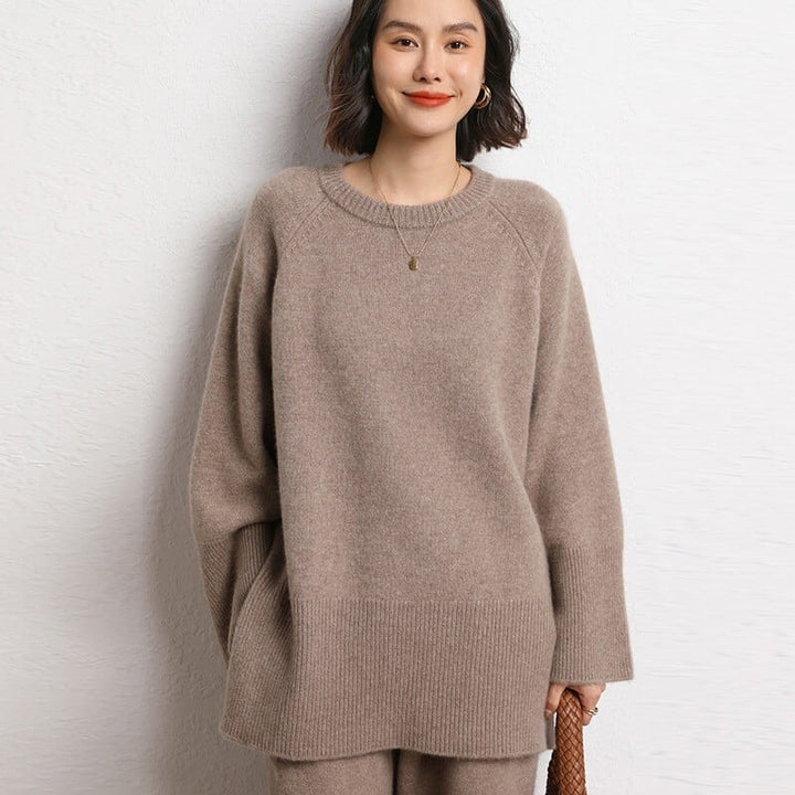 【tops】クルーネックニットセーター　M26244