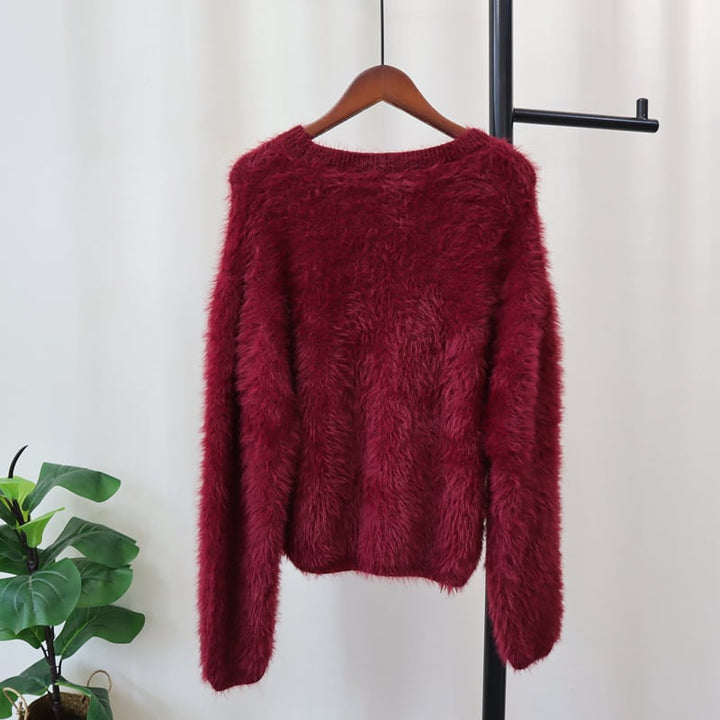 【tops】イレギュラーシャギーニットセーター　M26532