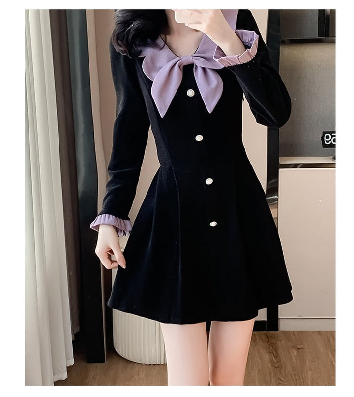 【dress】リボン付きデートワンピース　M28293