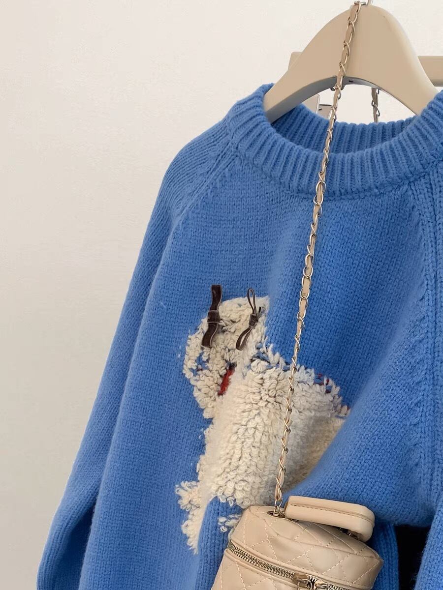 【tops】クルーネックニットセーター　M29301