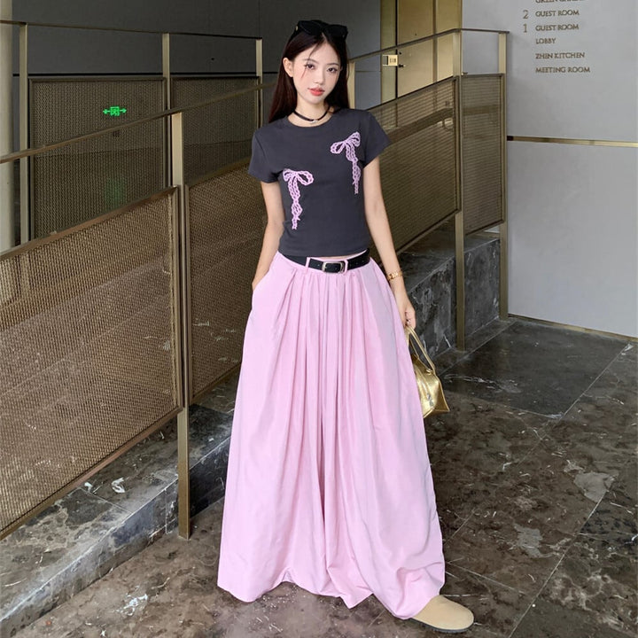 【set】Tシャツ×スカートセット　M24864