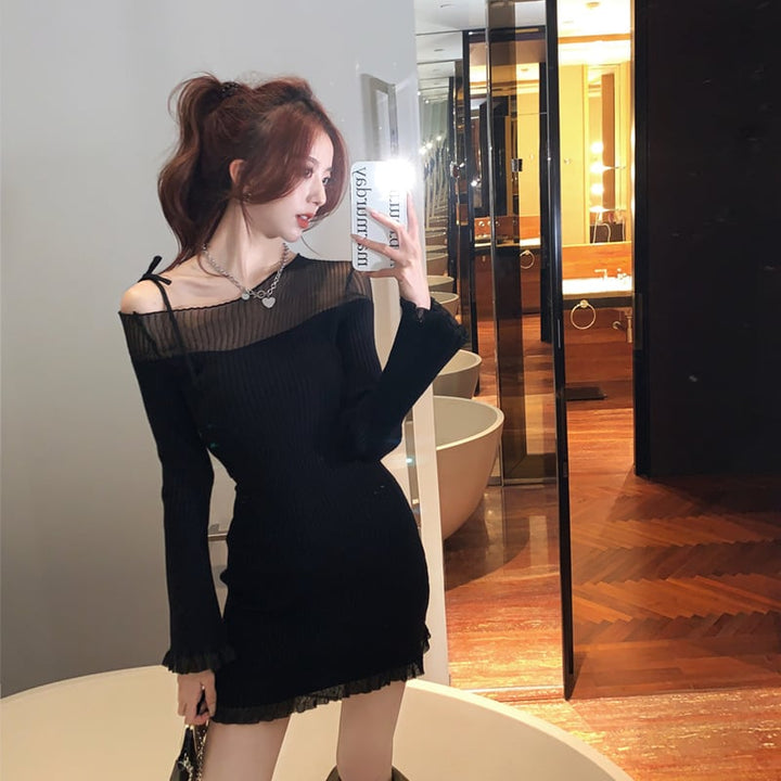 【dress】オフショルダーワンピース　M20182