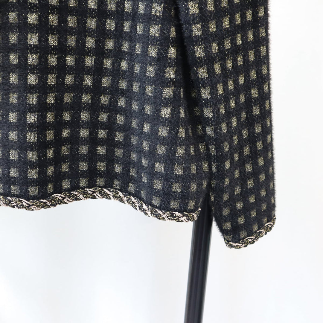 【outer】ダブルボタンニットカーデ　M18199