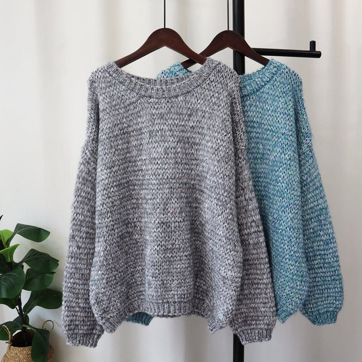 【tops】クルーネックニットセーター　M17997