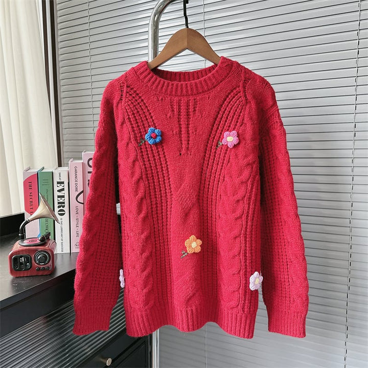 【tops】クルーネックニットセーター　M26878