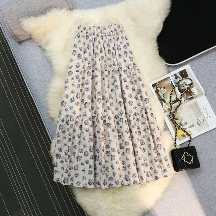 【bottoms】プリントスカート　M23939