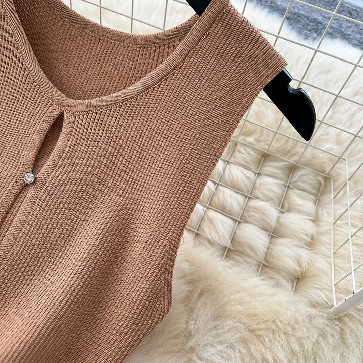 【dress】ノースリーブニットワンピース　M29709