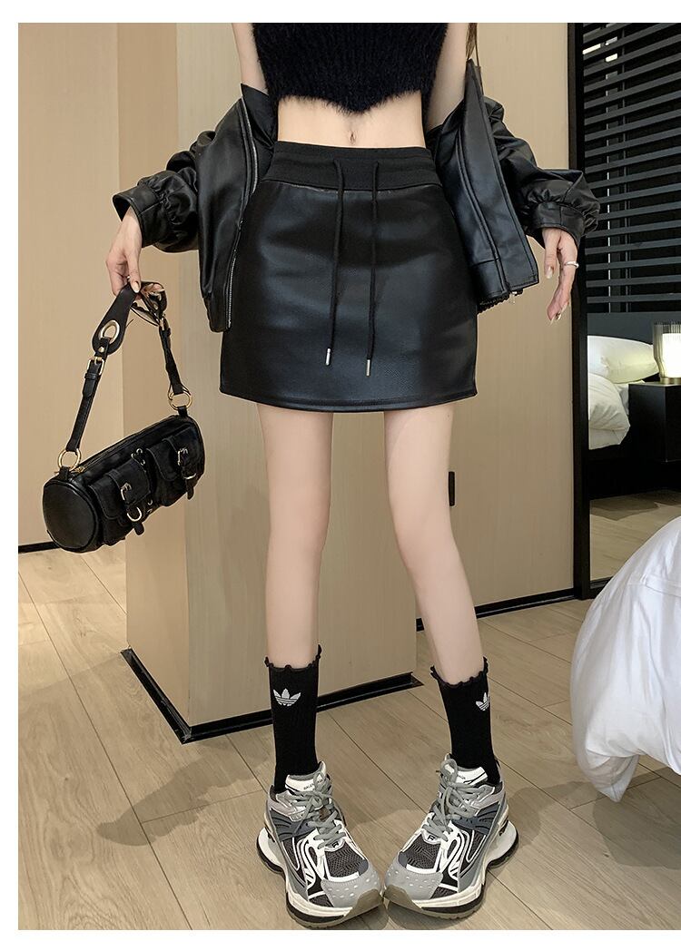 【bottoms】レザースカート　M18087