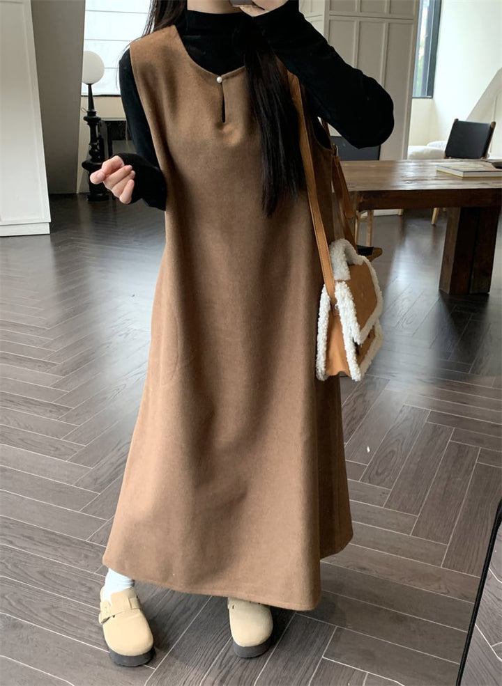 【set】トップス×ベストワンピースセット　M26905