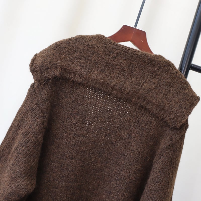 【outer】ロング丈ニットカーデ　M26843