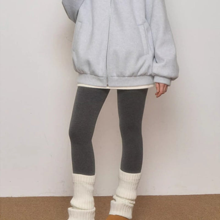 【outer】ファー付きジップパーカー Q7228