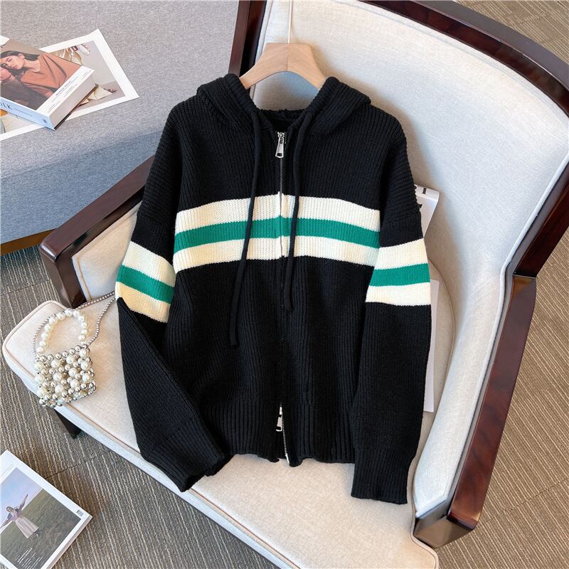 【outer】Wジップニットカーデ　M18824