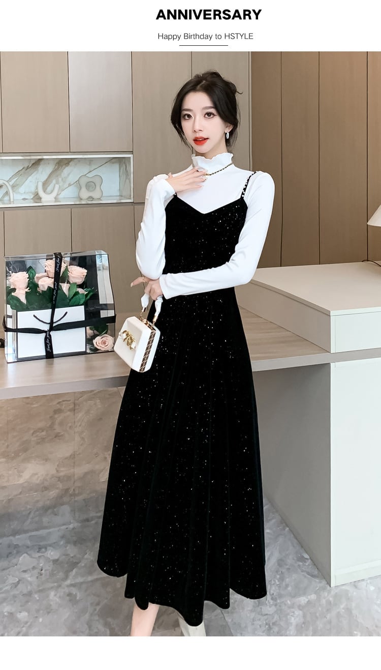 【set】トップス×キャミワンピースセット　M21345